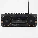 Nostaljik Bluetooth Kaset Çalar ve Radyo, USB/SD, Kaydedici, Pilli-Siyah