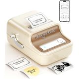 Nostaljik Bluetooth Termal Etiket Yazıcısı - Yüksek Kaliteli Baskı Kargo Etiket Yazıcısı, 20-50mm Kağıt Boyutu Desteği, App Kontrollü, Tüm Cihazlarla Uyumlu, Ev Ofis İçin Barkod Etiket Yazıcı Makinesi