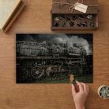 Nostaljik Buharlı Tren Tasarımı 240 Parça Ahşap Puzzle Ahşap Kutuda MP04523