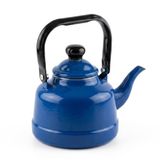 Nostaljik Emaye Kamp ve Mutfak Demliği, Retro Çaydanlık, Isıya Dayanıklı Kulp, Mavi (1,7 lt)