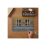 Nostaljik Ev - Penceredeki Çiçekler Tasarımı 240 Parça Ahşap Puzzle Ahşap Kutuda MP01202
