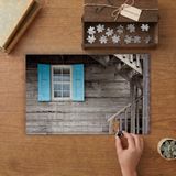 Nostaljik Ev Tasarımı 240 Parça Ahşap Puzzle Ahşap Kutuda MP08188