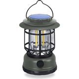 Nostaljik Fanus Kamp Lambası Solar Şarjlı 10W LED USB Powerbank Özellikli Retro Fener MKMP-006