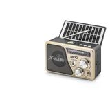 Nostaljik Fm Radyo Usb Tf Solar Şarjlı El Fenerli Kamp Hoparlörü H531uts