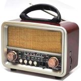 Nostaljik Görünümlü Usb Sd Aux Bluetooth Destekli Şarjlı Radyo Rt-860