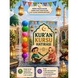 Nostaljik Lezzetler 5 Adet Kur'an Kursu Hatırası Renkli Keçeli Kalem Tebrik Kartı Hediye Seti - Çok Renkli - 1