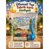 Nostaljik Lezzetler 5 Set Kur'an Okuyorum Hediyesi Kur'an Kursu-Hatim Töreni Hatırası Pipo Şeklinde Üflemeli Top Tebrik Kartı Hediyeli - Çok Renkli - 1