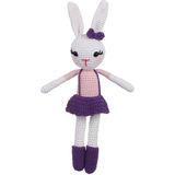 Nostaljik Lezzetler Amigurumi Organik Oyuncak-Uyku Arkadaşı Tavşan-Örme Mor Tavşan