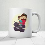 Nostaljik Lezzetler Anneler Için Sıcacık Bir Hediye Anneler Günün Kutlu Olsun Yazılı Hediyelik Kupa - Beyaz - 300 ml