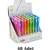 Nostaljik Lezzetler Ayıcık Desenli 48 Adet Görünmez Işıklı Kalem - 1