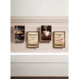 Nostaljik Lezzetler Dekoratif Tablo 4 Parça Mdf , Cafe Tabloları , Kahve Köşesi Tabloları , Duvar Tabloları , Çerçeve Görünümlü Dekoratif He