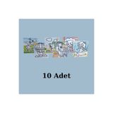 Nostaljik Lezzetler Kum Boyama Seti 10 Adet A4 Boyutunda (27X20 )