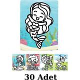 Nostaljik Lezzetler Kum Boyama Seti 30 Adet A4 Boyutunda (27X20 ) - 1