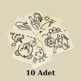 Nostaljik Lezzetler Kum Boyama Seti A5 Boyutunda (20X13.5) 10 Adet - 00