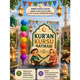 Nostaljik Lezzetler Kur'an Kursu Hatırası 10 Adet Renkli Keçeli Kalem Tebrik Kartı Hediye Seti