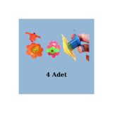 Nostaljik Lezzetler Kurmalı Topaç Çiçek Model (4 Adet)