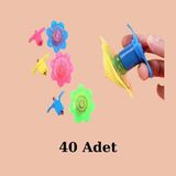 Nostaljik Lezzetler Kurmalı Topaç Çiçek Model (40 Adet) - 1