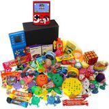 Nostaljik Lezzetler Özel Gıda ve Oyuncak Kutusu , Mavi Tetris ve Kırmızı Atarili - 1 Adet