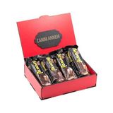 Nostaljik Lezzetler Sevdiklerinize Canım Annem Yazılı Kırmızı Ahşap Kutusunda Browni İntense 4'lü - 1 Adet