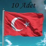 Nostaljik Lezzetler Türk Bayrağı 10 Adet Raşel Türk Bayrağı 70x105