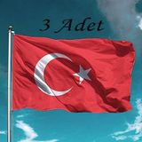 Nostaljik Lezzetler Türk Bayrağı 3 Adet Raşel Türk Bayrağı 70x105