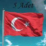 Nostaljik Lezzetler Türk Bayrağı 5 Adet Raşel Türk Bayrağı 70x105