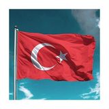 Nostaljik Lezzetler Türk Bayrağı Raşel Türk Bayrağı 70 x 105 cm - Kırmızı - Beyaz - Saten - 70x105