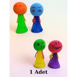 Nostaljik Lezzetler Zıplayan Oyuncak Emojili Zıp Zıp Oyun 1 Adet Pinyata Içi Parmaklara Takılan Emoji Top Bas Fırlat