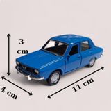 Nostaljik Metal Çek Bırak Mavi Araba Renault 12 Kapılar Açılır Diğer