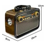 Nostaljik Radyo Bluetooth Bağlantılı Müzik Kutusu Ahşap Midastech - Çok Renkli