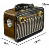 Nostaljik Radyo Bluetooth Bağlantılı Müzik Kutusu Ahşap Midastech