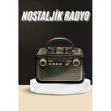 Nostaljik Radyo Bluetooth Bağlantılı Müzik Kutusu Ahşap Mir71890081