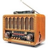 Nostaljik Radyo Eskitme Mini Trend Nostalji Radyo(Asma Aparat Özellikli) - Ahşap - Ceviz