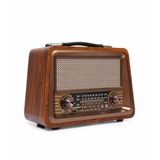 Nostaljik Radyo Gerçek Ahşap Eskitme Bluetooth Hoparlör Mp3 Çalar Müzik Kutusu