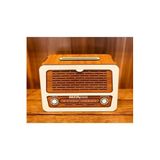 Nostaljik Radyo Görünümlü Ahşap Kumbara MYK
