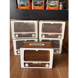 Nostaljik Radyo Görünümlü Kumbara MYK Hediye ve Sanat Atölyesi Özel Tasarımı (5’li Paket)