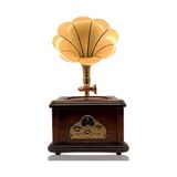 Nostaljik Radyo Gramofon Tasarımlı Usb Bluetooth Hoparlör Fm Radyo Şarjlı