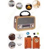 Nostaljik Radyo Mp3 Bt Eskitme Müzik Çalar Telefona Bağlanma Usb Şarjlı Dekoratif