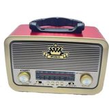 Nostaljik Tasarımlı Bluetooth Usb-Sd Mp3 Radyo Müzik Kutusu - Altın - Turkuaz