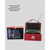 Nostaljik Tasarımlı Solar Şarjlı Radyo Am Fm Sw ve Bluetooth - Belirtilmemiş