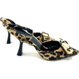 Nostra Shoes Mira Kadın Topuklu Ayakkabı - Leopar