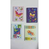 Not Defteri Kelebek 14X20cm 120 Yaprak Çizgili 1.Hamur 70 Gram Bad0473 (Karışık Renk 1 Adet