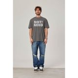 Not Mind Yazılı Gri Tshirt