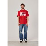 Not Mind Yazılı Kırmızı Tshirt