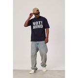 Not Mind Yazılı Lacivert Tshirt