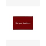 Not Your Business KeinxDesa Kırmızı Deri Kartlık