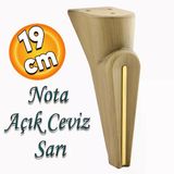 Nota Kanepe Tv Ünitesi Konsol Koltuk Ayağı Ayakları Ahşap Kahverengi Ceviz 19 Cm