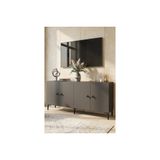Nota Konsol Ve Tv Sehpası, Antrasit Silver, 180 Cm, Ka1831As
