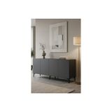 Nota Konsol Ve Tv Sehpası, Antrasit Traverten Gold, 180 Cm, Ka1831Atg