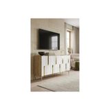 Nota Konsol Ve Tv Sehpası, Safirmeşe Beyaz Silver, 180 Cm, Ka1831Dbs